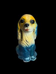 Antique Chalkware Spaniel Dog