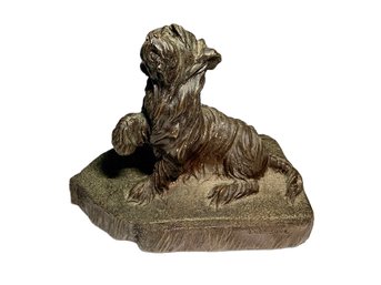 JL Spouse, Composite Paperweight Begging Terrier Dog