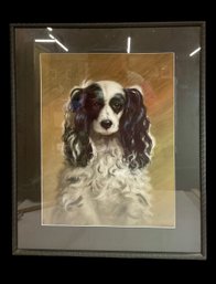 Cocker Spaniel Pastel Signed By Mae Bennett-Brown