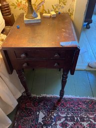 Antique Drop Leaf Stand Mahogany