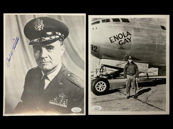 Col Paul Tibbets / Jacob Besar  Enola Gay Autographed Photos Authenticated