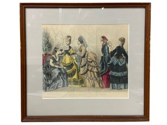 1874 Print Les Modes Parisiennes Peterson's Magazine