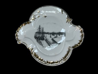 Antique Gloucester Porcelain Bon-Bon Dish