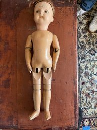 Antique Wooden Body Schoenhut Doll Pat. Jan. 17. 11.