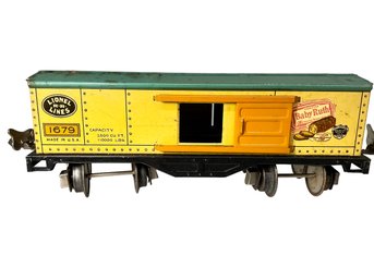 Pre-war Lionel 1679 Baby Ruth Boxcar With Green Roof 1930s