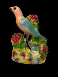 Vintage Chalkware Tropical Bird Statue