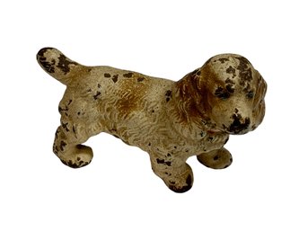 Antique Cast Iron Cocker Spaniel Dog Figure Painted