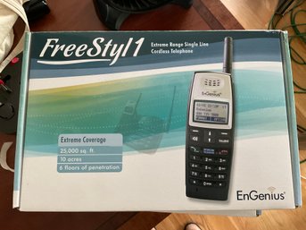 Floor Five FreeStyl1 EnGenius Single Line Cordless Telephone Unused Sets