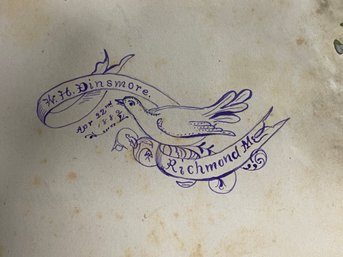 Victorian 1880s Autograph Book For Ella Colins