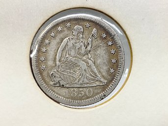 1850-o Seated Liberty Quarter