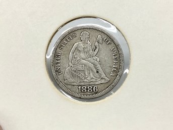 1886 Seated Liberty Dime