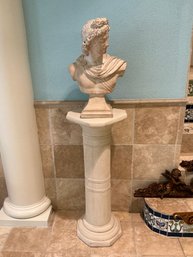 BA Faux Marble Column With Male Bust