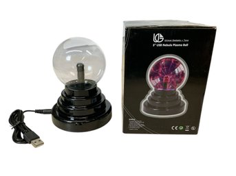 Unique Gadgets And Toys 3 Inch USB Nebula Plasma Ball In Good Working Condition NIB