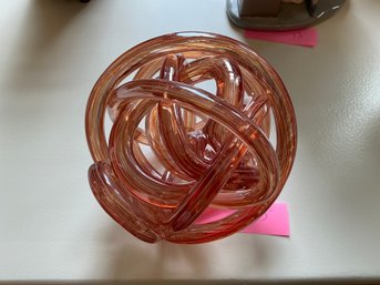 3C Blown Glass Art Piece