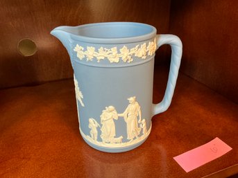 3C Light Blue Wedgwood Pitcher Style Vase