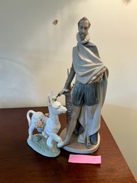 3C Lladro Prancing Donkey And Lladro 5359 El Greco