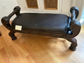 2K Carved  Look Upholstered  Bench Ashley Furniture