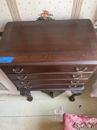 Mahogany Queen Ann Style Silverware Chest