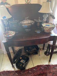 Antique Folding Game Table