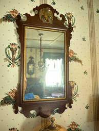 Antique Federal Mirror With Eagle Crest