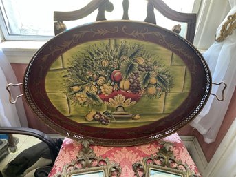 Metal Oval Serving Tray