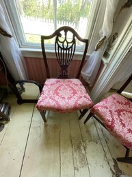 Pair Of Antique Shield Back Chairs