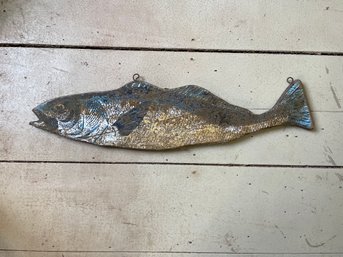 Wooden Folk Art Painted Fish 25' Long