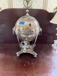 Large Antique Silver Plate Samovar