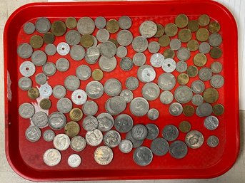 Tray Lot Of World Coins Various A