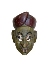 Balinese? Antique Carved Hand-Painted Wooden Mask