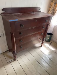 Antique Empire Style Chest Of Drawers