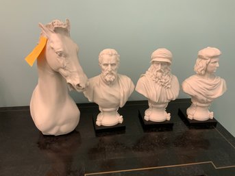 BB Four Composite Material Decorative Figurines Horse Etc