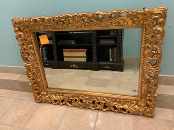 BB Large Composite Material Gold Gilt Style Framed Mirror