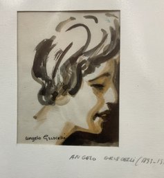 Small Angelo Griscelli Portrait Of Woman