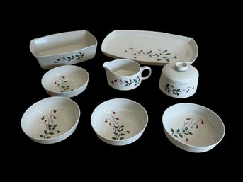 Eight Pieces Of Vintage Winsome Franciscan Family China Floral Decoration