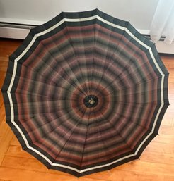 Two Cloth Vintage Women's Patterned Umbrellas Excellent Condition