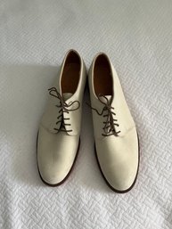 Vintage Men's Women's White Buck Shoes