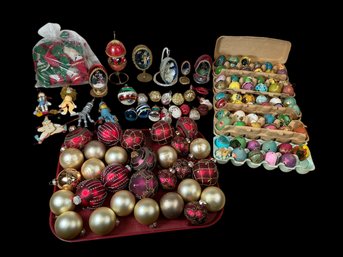 Antique And Vintage Christmas Tree Ornaments Glass Balls Rauch Company Homemade Folk Art Eggs Etc