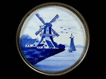 Porcelain Delft Style Hand Painted Tray