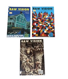 Three Raw Vision 2002 Magazines Issues 38 40 And 41 Judith Scott Herbert Singleton Art Brut