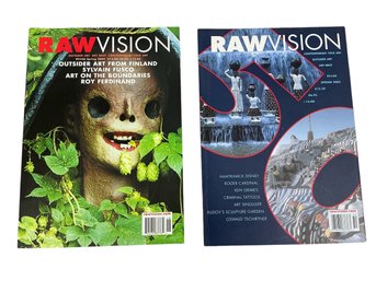 Two Issues Of Raw Vision Magazine RV 46 Spring 2004 And RV 50 Spring 2005 Hamtramck Disney Art Brut