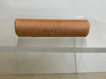 Roll Of Unsearched Pennies 1962D