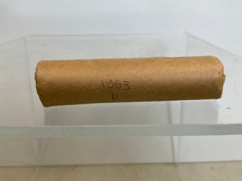 Roll Of Unsearched Pennies 1963D