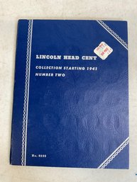 Lincoln Head Cent Booklet With 56 Pennies