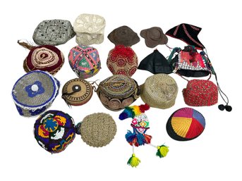 Large Lot Of Various Hats From Around The World