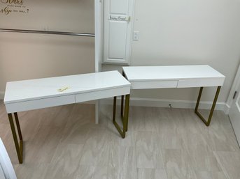 2D Pair Of Modern Desks Or Craft Tables