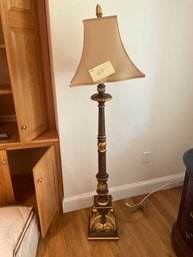 1D Gold Tone Floor Lamp