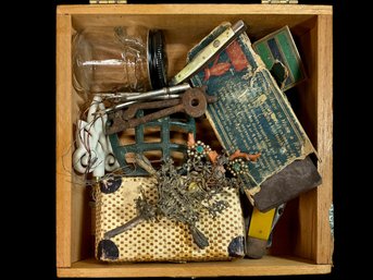 Box Of Victorian Antiques And Smalls