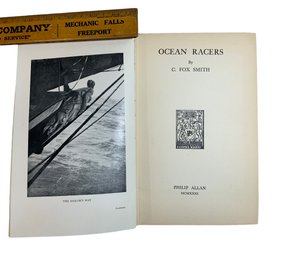 1931 Ocean Racers By C Fox Smith Illustrated Marine Ships Boating Sailing Vintage Book