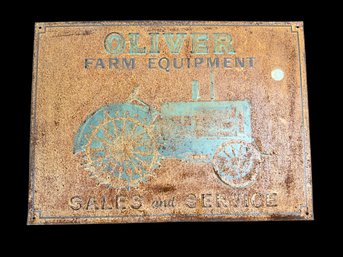 Oliver Farm Equipment Metal Sign